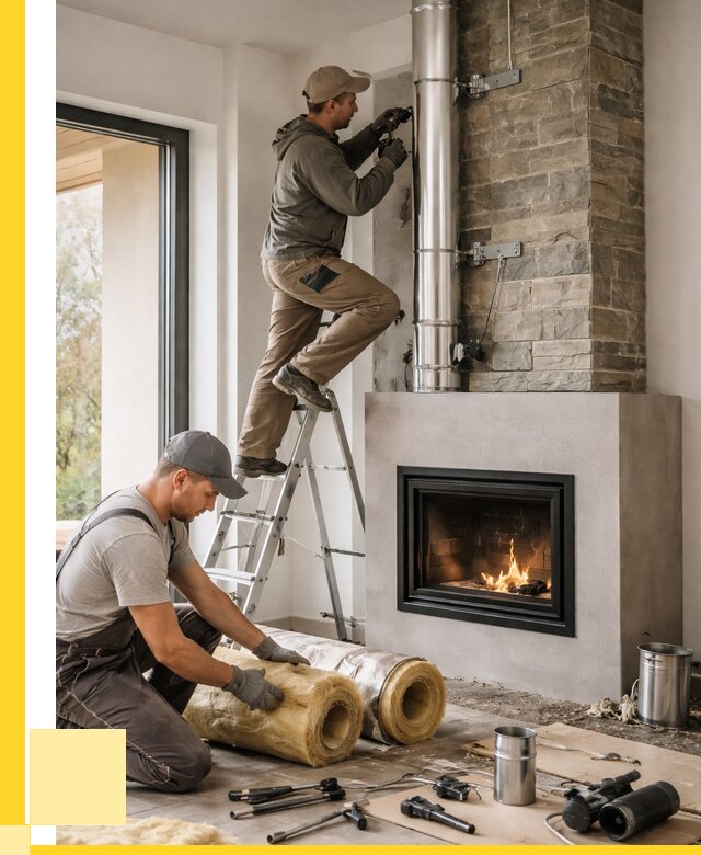 Монтаж дымоходов для каминов в Чите от 15525 р. ЭриданЧта