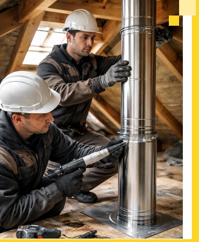 Монтаж дымоходов для каминов в Чите с гарантией качества