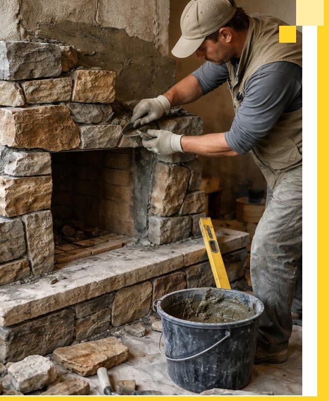 Изготовление и установка каменных каминов под ключ в Чите