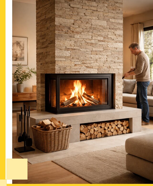 Дровяной камин под ключ в Чите от 207000 р. | ЭриданЧта