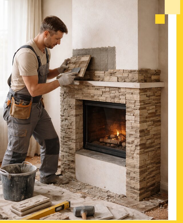 Изготовление и монтаж каминов для дома под ключ в Чите