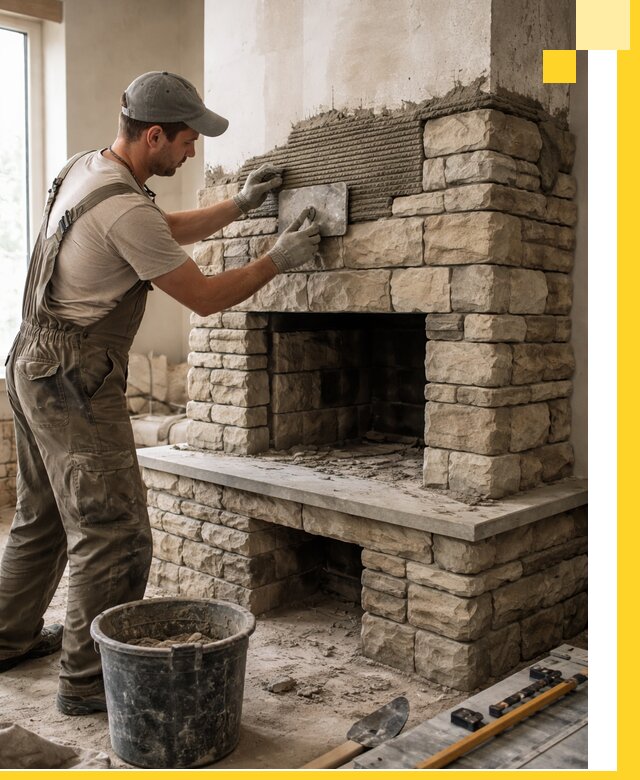 Строительство каминов под ключ в Чите от проектирования до монтажа