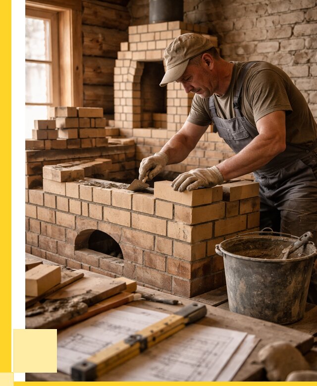 Кладка печей из кирпича в Чите цены от 31050 р. - ЭриданЧта