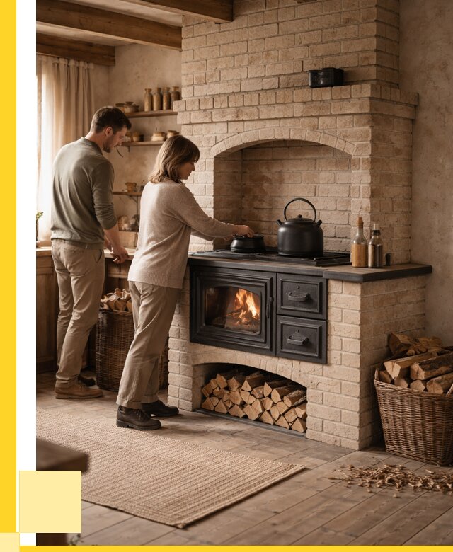 Печи с плитой в Чите от 46575 р. | ЭриданЧта — кирпичная печь