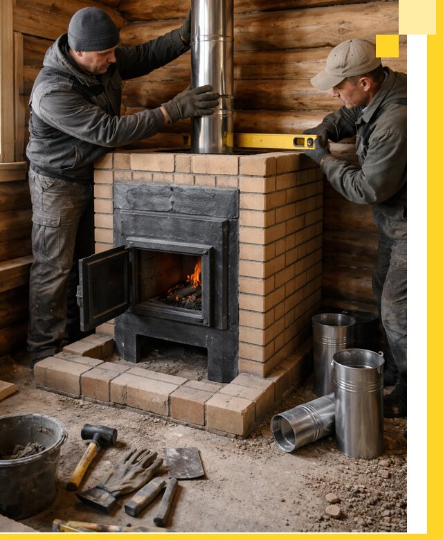 Проектирование, изготовление и установка банных печей в Чите