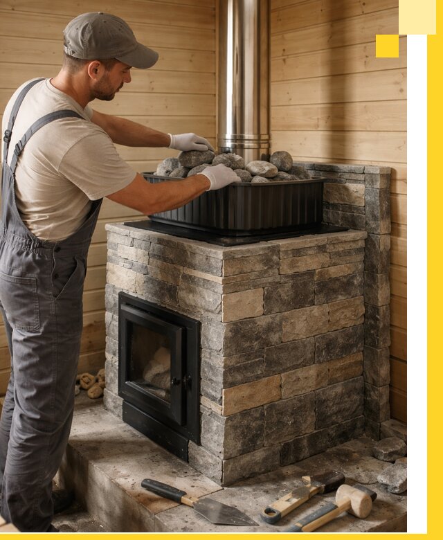 Печи для парной в Чите, производство, монтаж и обслуживание