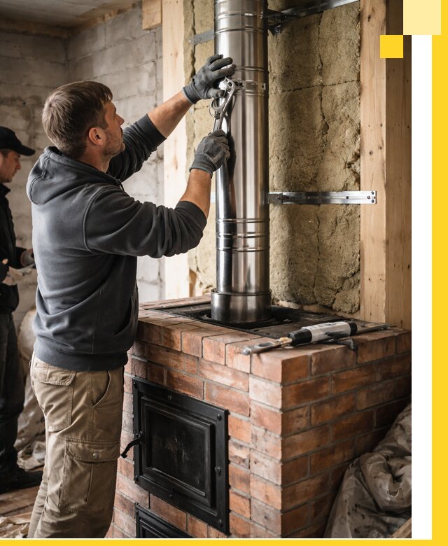 Изготовление и монтаж печей и дымоходов под ключ в Чите