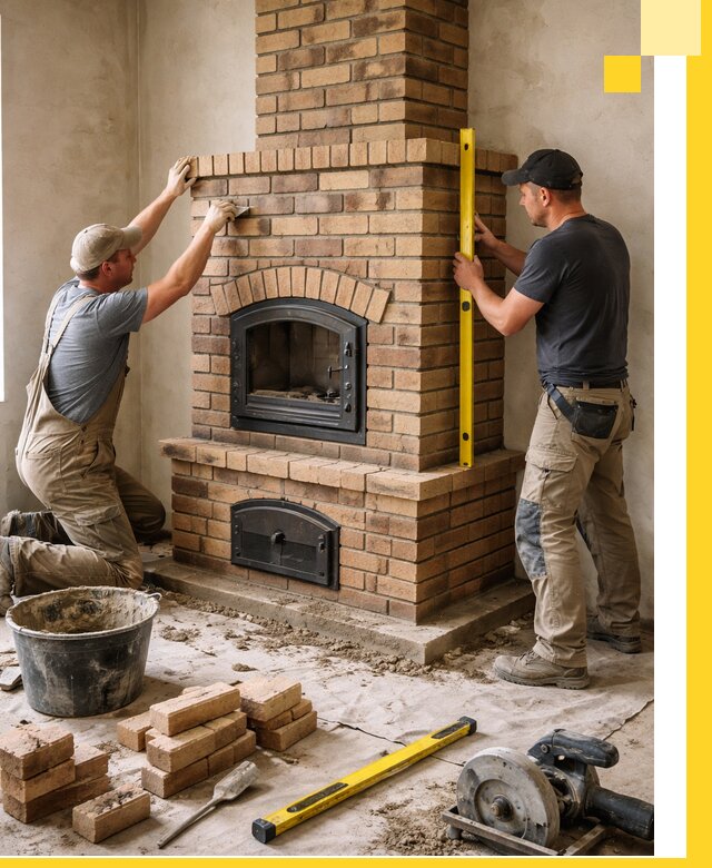 Продажа и установка печей и каминов для дома под ключ в Чите