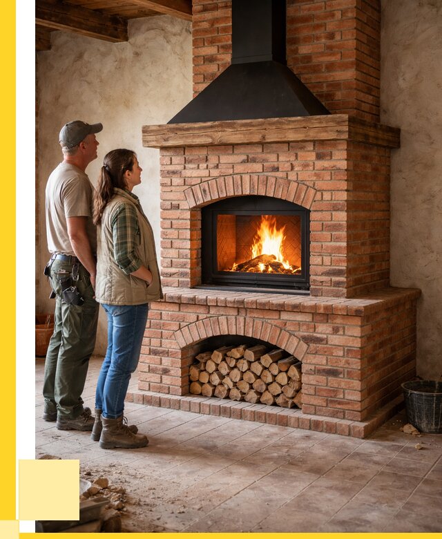 Печи камины из кирпича в Чите от 124200 р. | ЭриданЧта