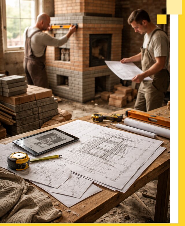 Проекты печей и каминов с индивидуальным дизайном в Чите