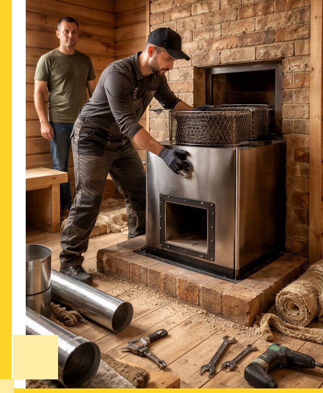 Монтаж банных печей под ключ в Чите от 18630 р., ЭриданЧта