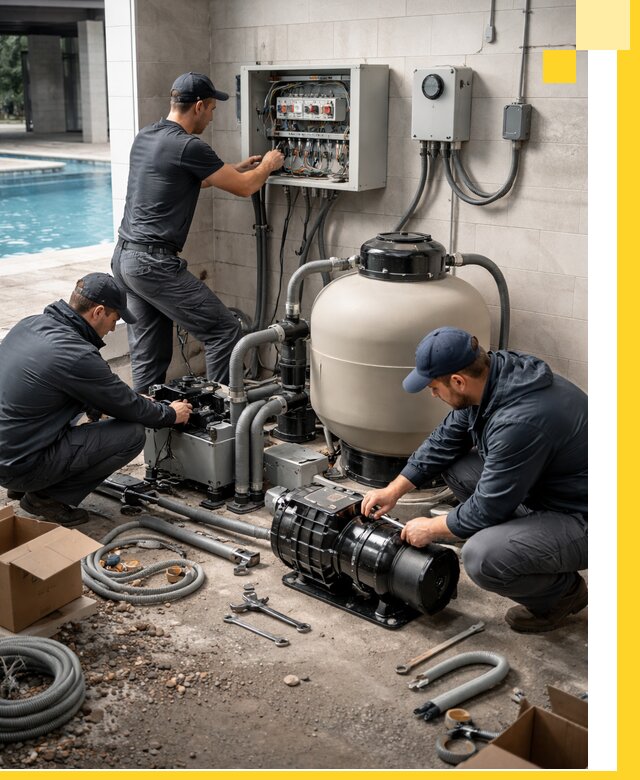 Профессиональный монтаж оборудования для бассейнов в Чите