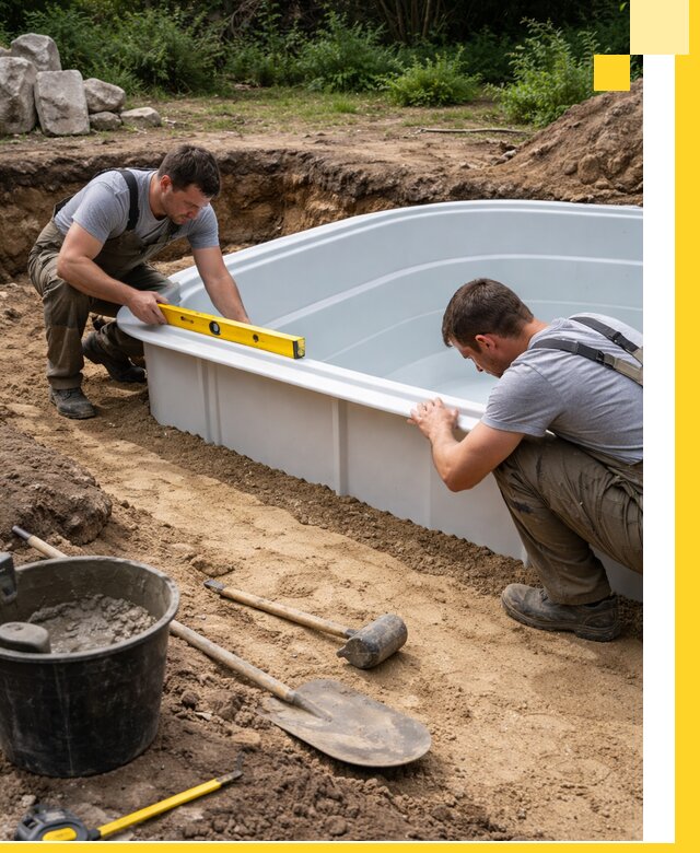 Производство и установка пластиковых бассейнов в Чите под ключ