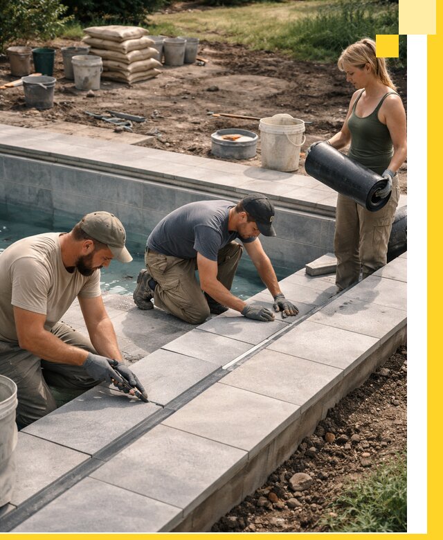 Строительство и монтаж уличных бассейнов под ключ в Чите