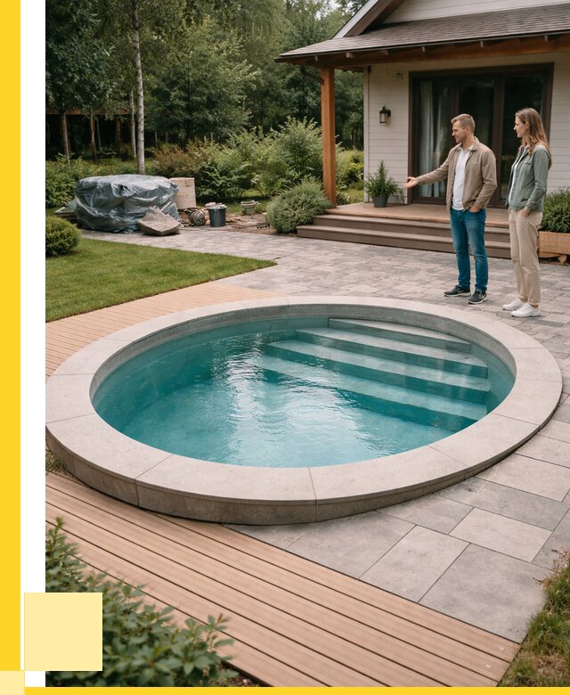 Бассейн на даче под ключ в Чите от 207000 р., ЭриданЧта