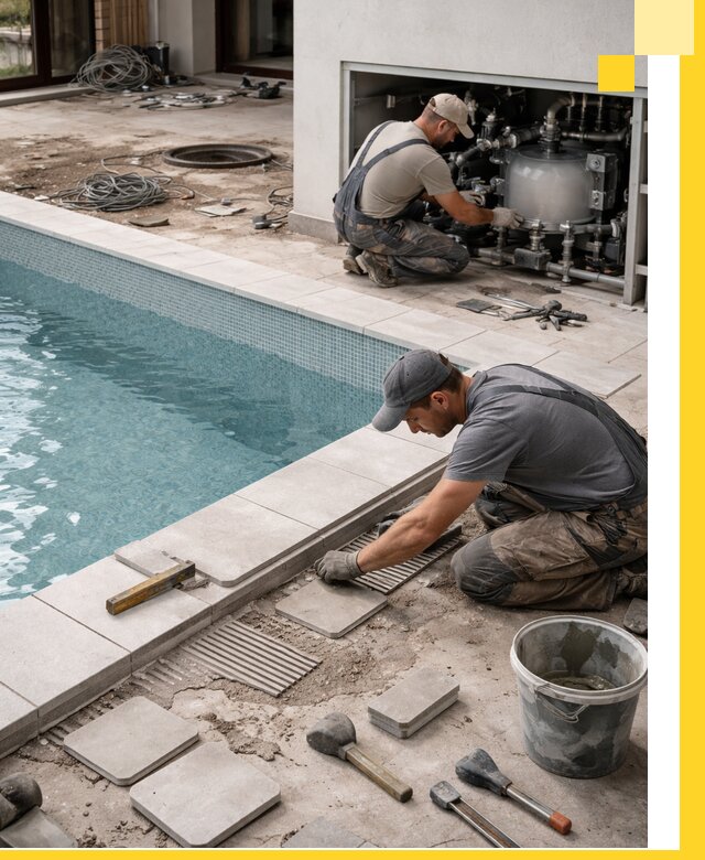 Строительство и монтаж бассейнов в коттедже в Чите