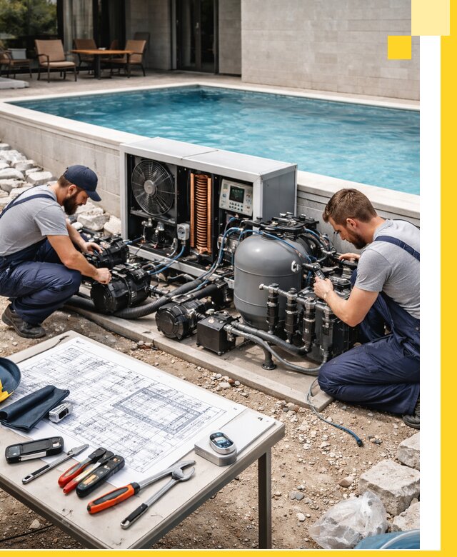 Проектирование и монтаж бассейнов с подогревом в Чите