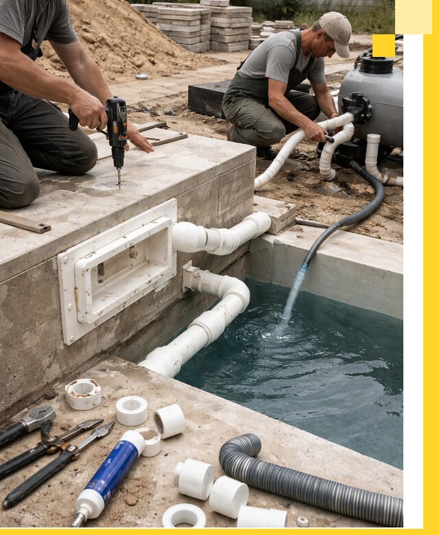 Строительство скиммерных бассейнов под ключ в Чите