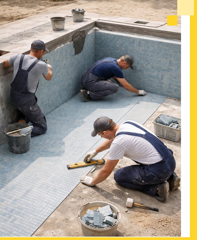 Укладка и установка плитки для бассейнов под ключ в Чите