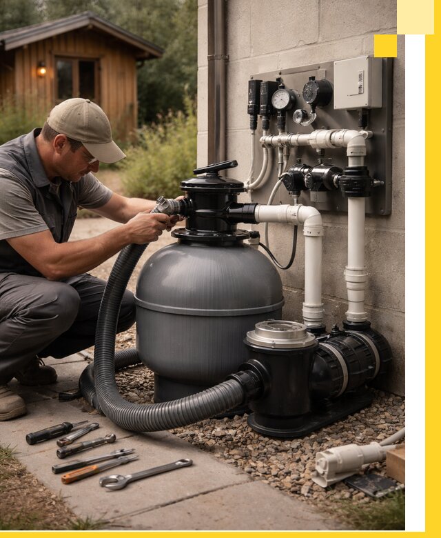 Продажа и монтаж фильтров и насосов для бассейнов в Чите