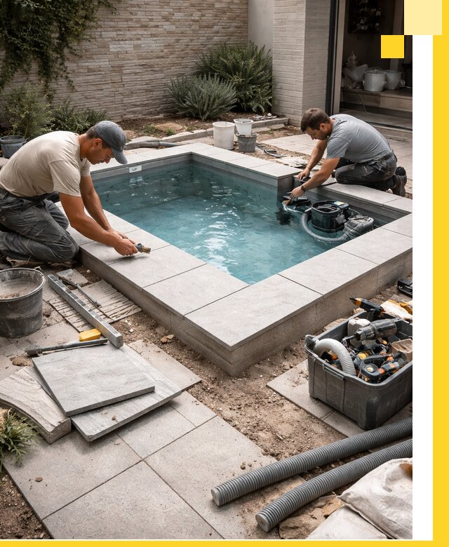 Мини бассейны под ключ в Чите, дизайн и установка