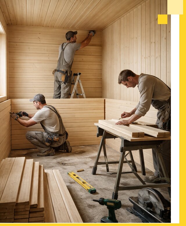 Обшивка саун в Чите из натуральной древесины под ключ