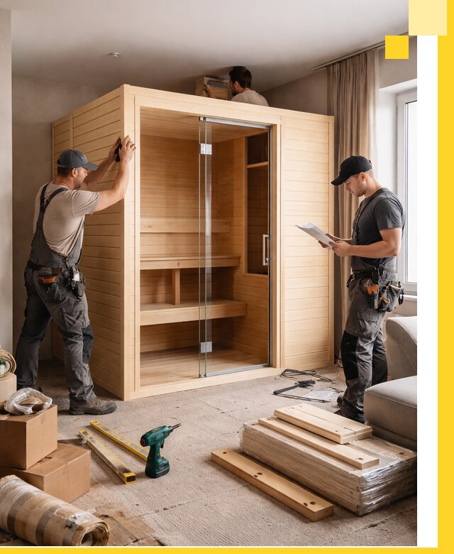 Установка и благоустройство саун в квартире в Чите