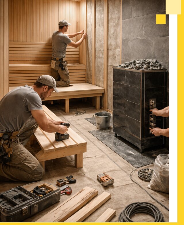 Дизайн и строительство интерьерных саун под ключ в Чите