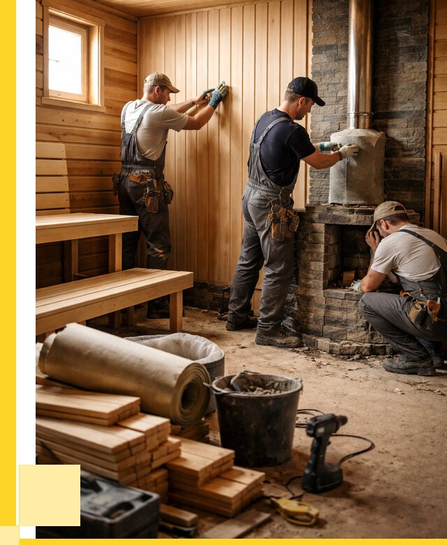 Ремонт бань под ключ в Чите от 46575 р. | ЭриданЧта