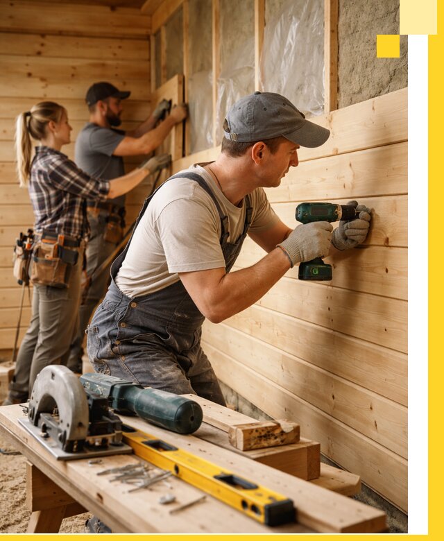 Обшивка бань под ключ в Чите: отделка стен и потолков