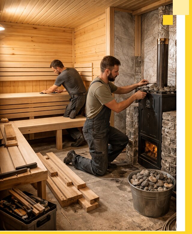 Дизайн и строительство интерьеров бань под ключ в Чите