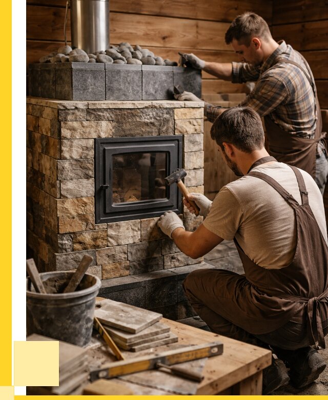 Облицовка банной печи в Чите от 15525 р. | ЭриданЧта