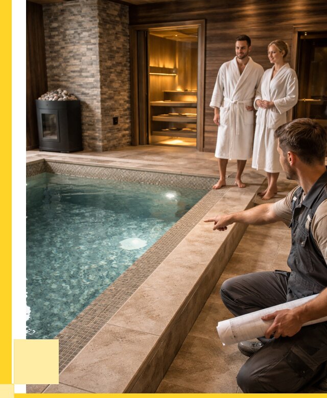 Проект бани с бассейном под ключ в Чите от 67275 р. | ЭриданЧта