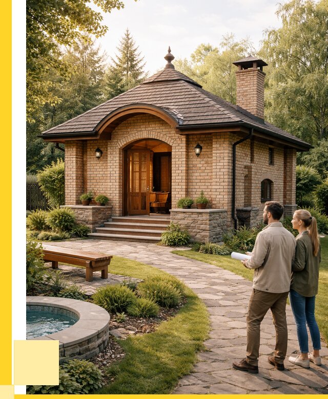 Проект кирпичной бани в Чите от 31050 р. | ЭриданЧта