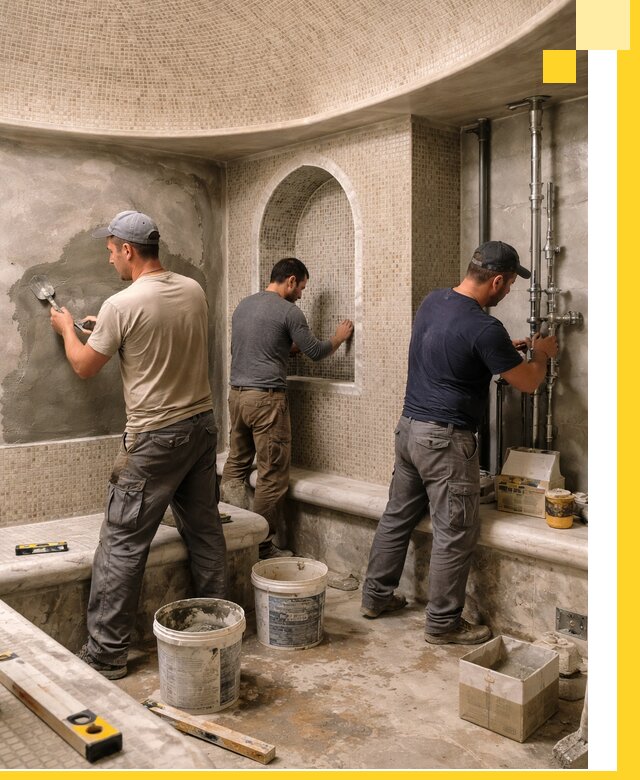 Профессиональный монтаж хамамов под ключ в Чите с гарантией