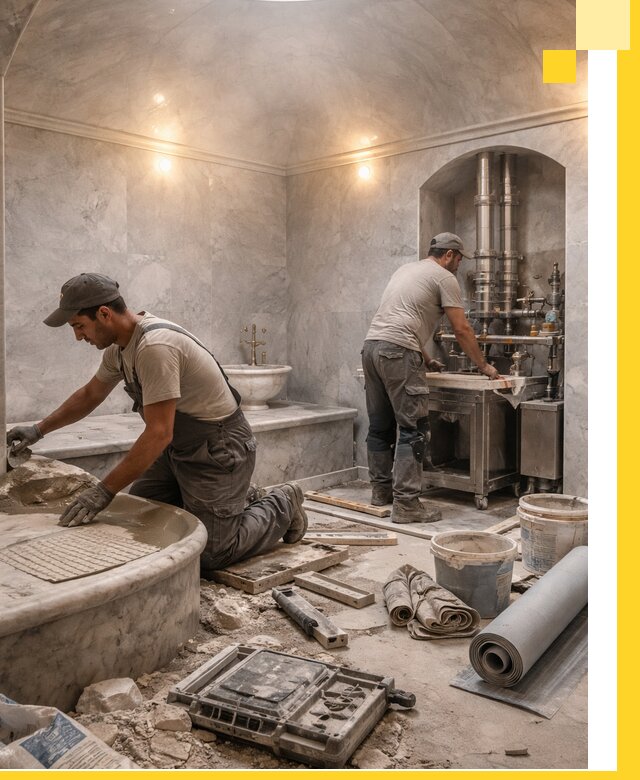 Строительство турецких бань хаммам под ключ в Чите