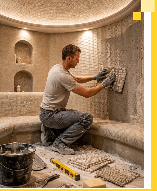 Устройство и монтаж домашнего хамама под ключ в Чите