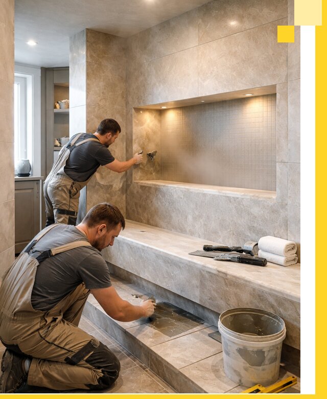 Профессиональное строительство хамама в квартире в Чите