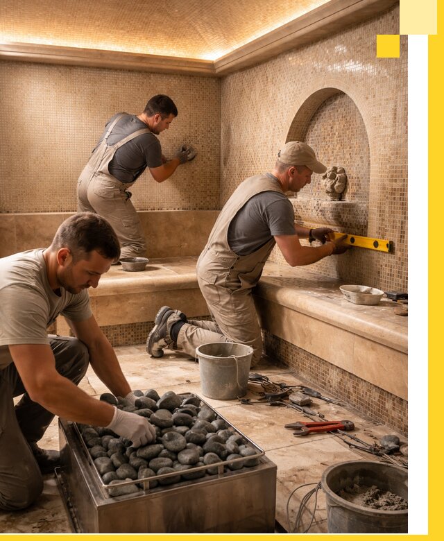 Проектирование и строительство хамама и сауны в Чите