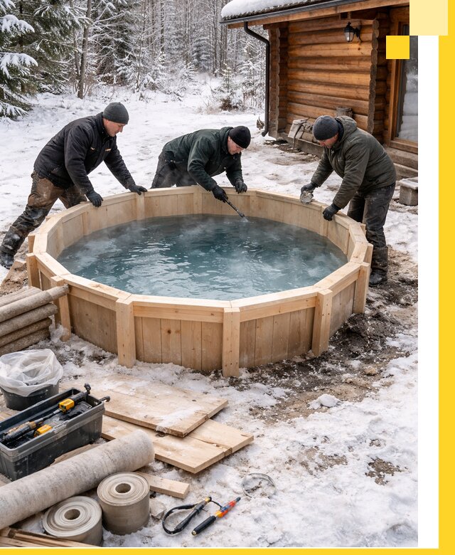 Изготовление и установка ледяных купелей под ключ в Чите